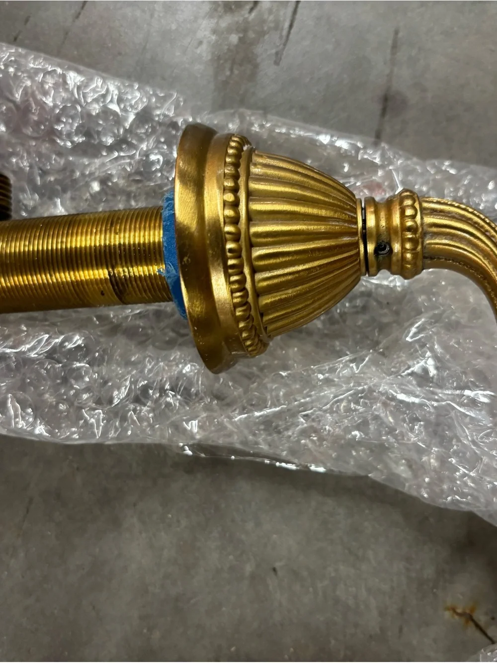 Sherle Wagner Gold Vessel Sink, bath fixtures as shown. All for price listed.